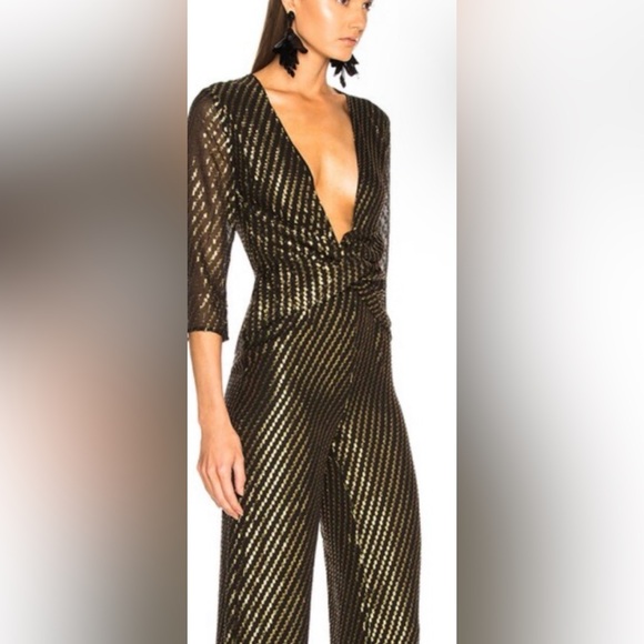 LPA Jumpsuit 437 sz m gold dot - Picture 2 of 4